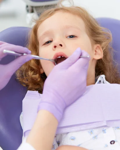 child receiving treatment