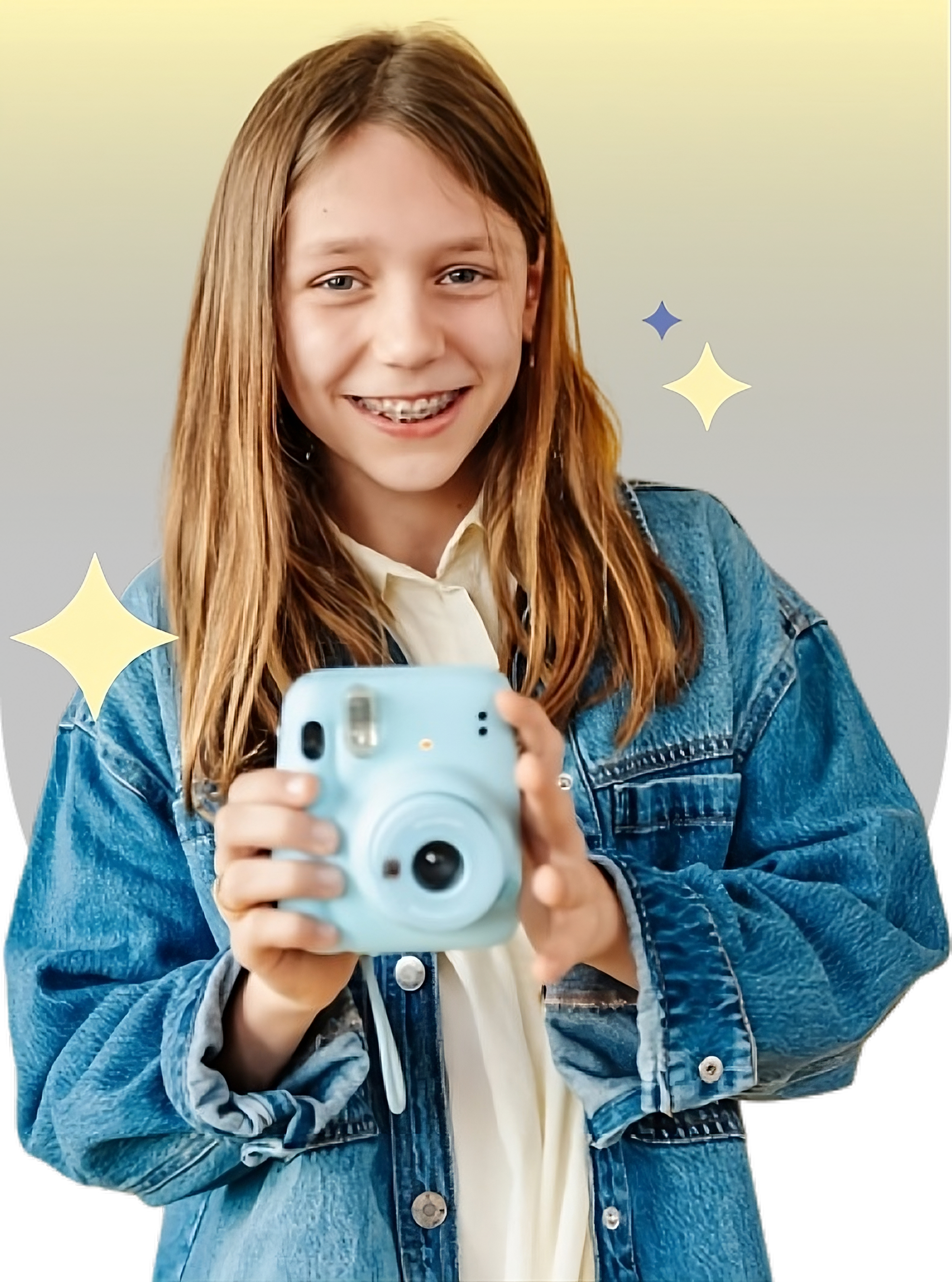Child with Braces that looks really happy!