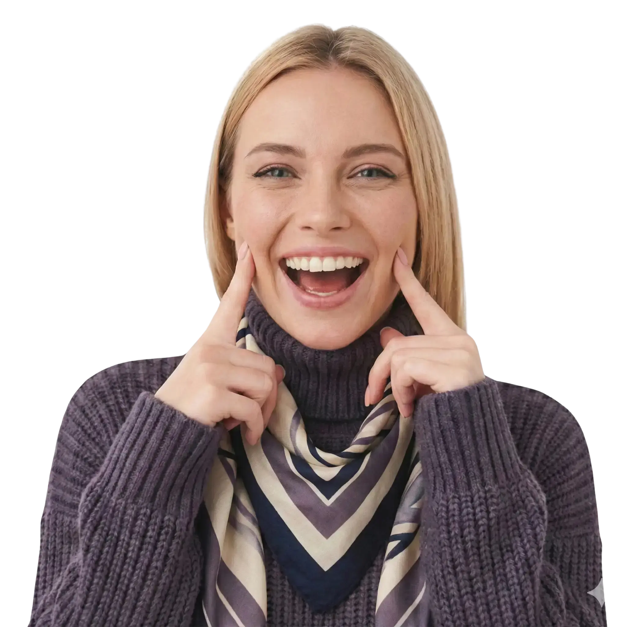 LIV Dentistry patient showing off a confident, beautiful smile after treatment