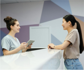 front desk help